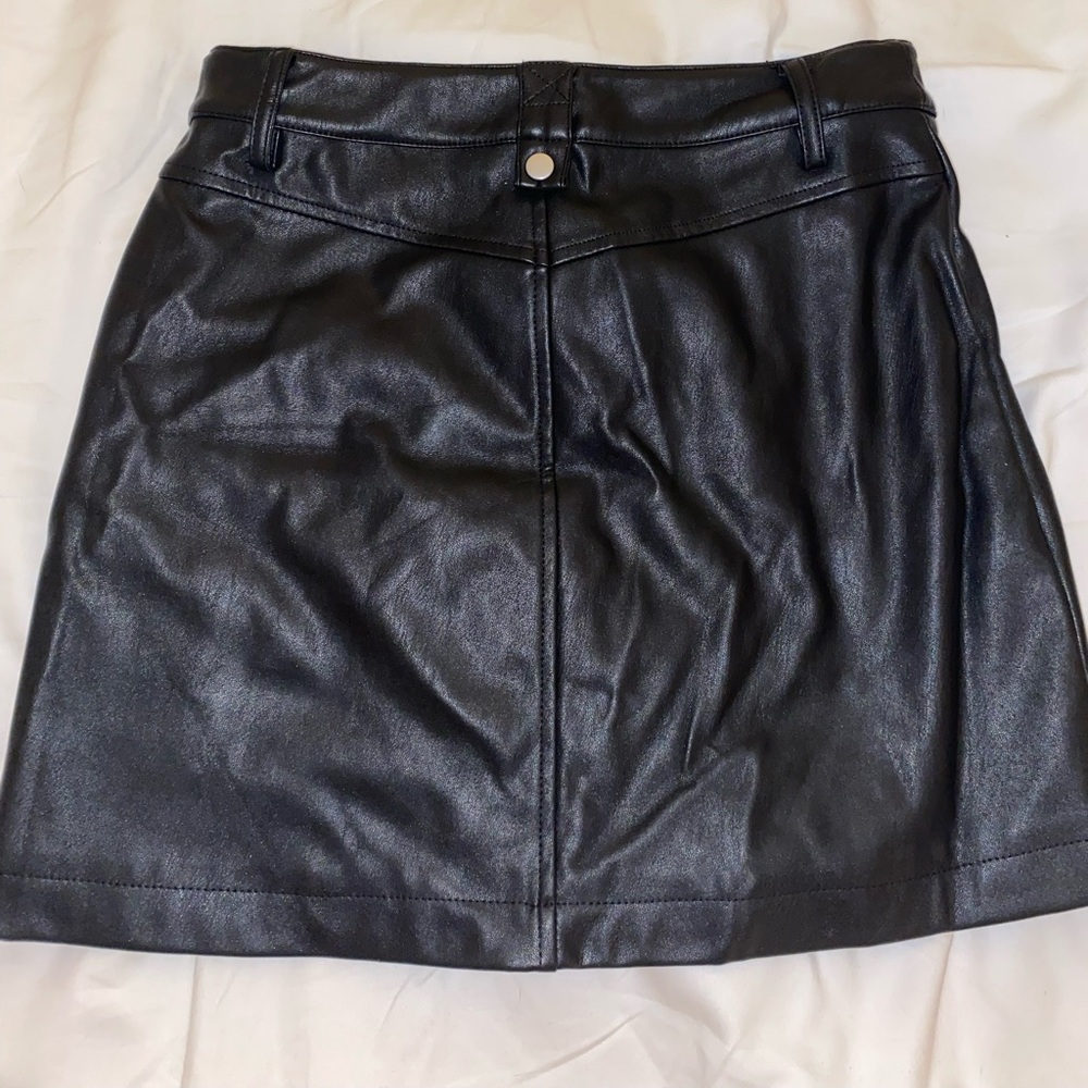 Urban Outfitters Faux Leather Mini Skirt - Picture 3 of 4